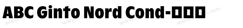 ABC Ginto Nord Cond字体转换
